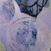Original Painting Large Abstract Mixed Media Wood Art by Aisyah Ang Size 24x36 with Cert