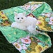 Handmade Cat Bed--Yellow Flower Garden