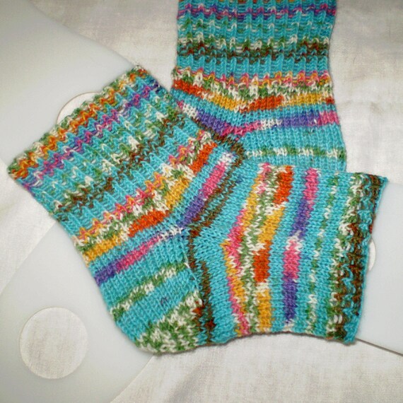 Toeless pedi socks Hand knit flip flop socks Fantasy mini