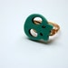 Spooky Skull Cocktail Ring in Turquoise