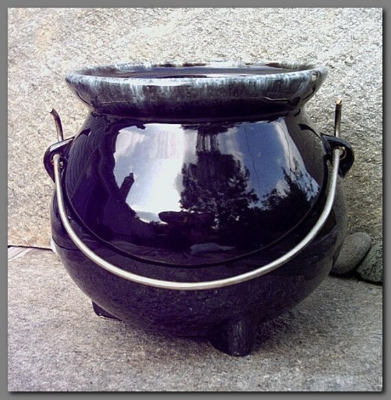 Items similar to Black Cauldron Pot for Wicca Witchcraft Rare Vintage