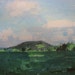 Archival Print on Landscape Painting, 8.5 x 11, Garden Hill Summer