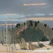 Saturday Hill, Original Landscape Painting on Paper, Canada