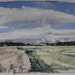 July Field, Original Watercolor and Ink Landscape Painting on Paper, Canada