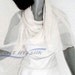 Natural White Shawl Wrap Sheer 100% Silk Chiffon Formal Wedding Bridal 21.5' x 65", Petite S XS Stole.