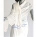 Soft White Shawl Long Wrap Sheer Natural White Bridal 100% Silk Chiffon 8mm 21" x 88".