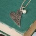 Silver Heart and Pearl Necklace