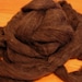 Undyed Wool Roving - Natural Dark Brown - 4 Ounces - Free Domestic Shipping