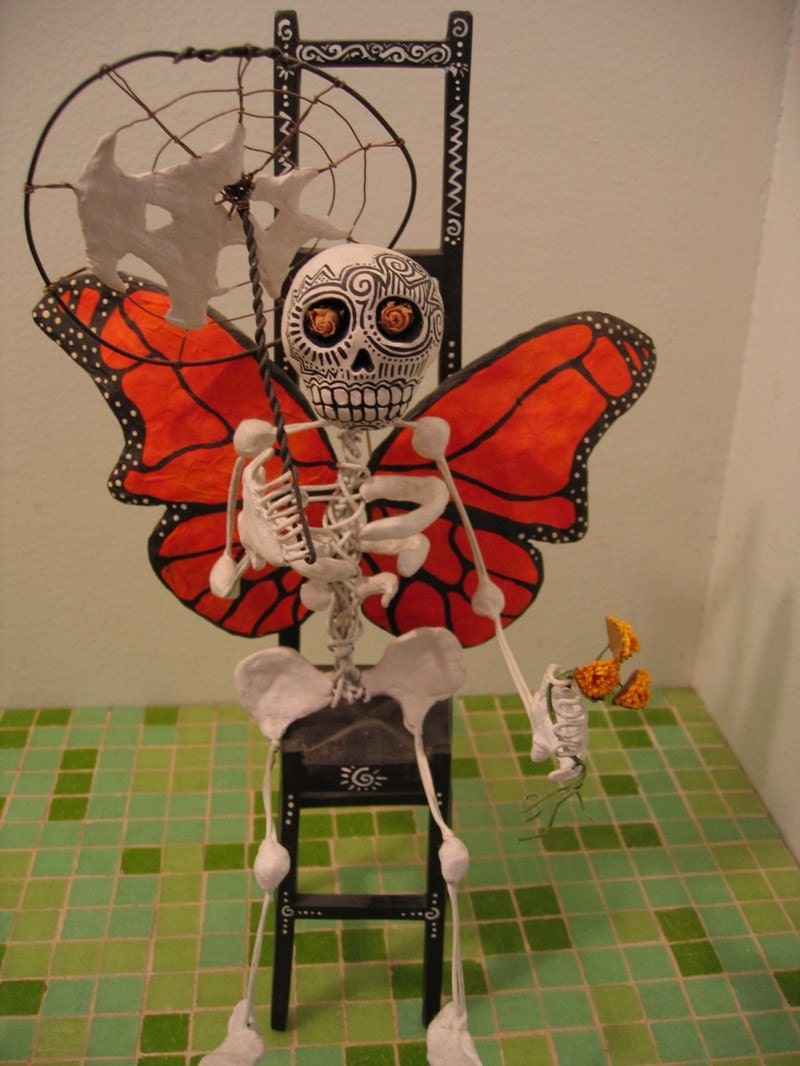 Butterfly skeleton by AllThingsDeadandCute on Etsy