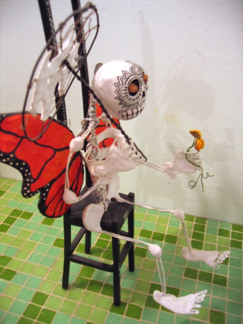 Butterfly skeleton by AllThingsDeadandCute on Etsy