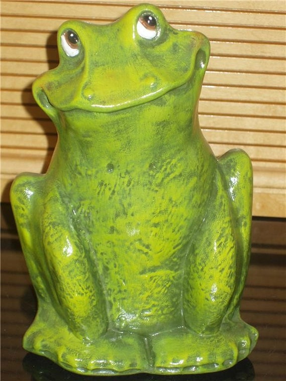 Ceramic Frog Indoor Outdoor Handpainted Hand Painted   Il 570xN.8700034 