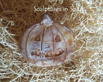 OLDE Pumpkin Prim Halloween Silicone Mold Soap Wax Primitive DIY Craft Molds Wicca Spooky
