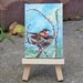 Robin Bird Nest Original Painting by Artist Debra Alouise