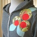 Spring Flower Hooded Sweatshirt, Warm Gray, Small, Medium, Large, XLarge