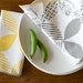 As seen in Real Simple, Hand Printed Cloth Napkins, Steel Gray, set of 6, Anna Joyce Textile Collection