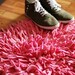 Recycled T-Shirt Rug in Bubblegum Pink - Round