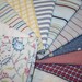 Reclaimed Bed Linens Fat Quarter Bundle- A little Bit Manly