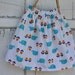 Whales and Flowers Skirt-Wee Ones Eco Friendly Reclaimed Fabrics