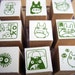 japanese totoro rubber stamp set-9 stamps