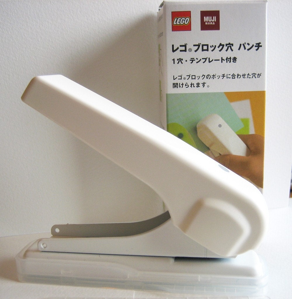 lego paper punch from muji by feltcafe on Etsy