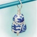 Cat - Sterling and Porcelain Stitch Marker