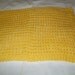 Spa Cloth hand knit textured washcloth baby wipe kitchen dishcloth 100 % pima cotton yellow