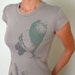 Pigeon and Feathers Longfit Ladies semi sheer T