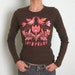 Peace Love flower Dove Folk art style Longsleeve T