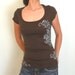 Argyle Ironwork scoop neck shirt