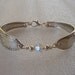 Silver Spoon Bracelet Recycled Queen Bess Swarovski Birthstone Crystal Sterling Beads Made to Order