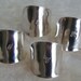 Silver Spoon Bowl Napkin Rings Set of Four Personalized Monogram Recycled Silverware