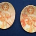 Vintage art nouveau style mirrored cabochons