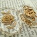 Vintage gold rose intaglio cabochon