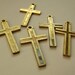 Vintage large brass cross