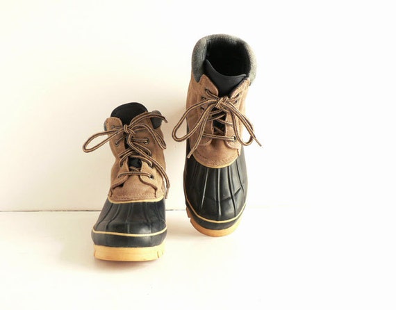 womens tan duck boots