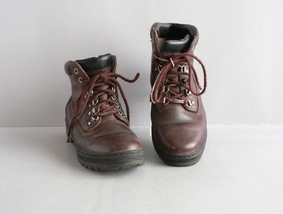 Women's Brown Hiking Boots Lace-Up Women's Size 8