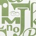 Alphabet in Green -- Original Art in a Limited Edition (8x10)