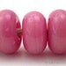 DARKER PINK Handmade Lampwork Spacers - TANERES