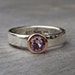 SALE - California Pink Tourmaline, Recycled 14k Rose Gold, and Recycled Palladium Sterling Silver Ring, size 6.25