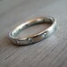 Moissanite and Recycled Sterling Silver Ring, Made To Order