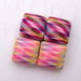 Handmade Pastel Ribbons Polymer Clay 4 Pillow Shaped Beads
