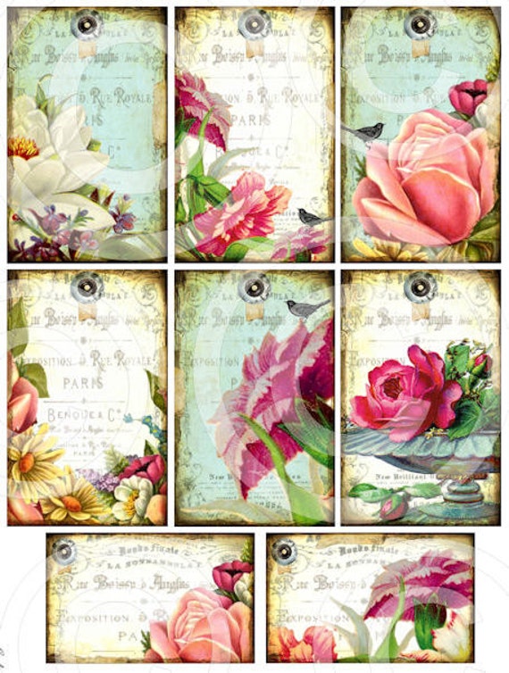 Items similar to GaRDeN PaRTY DiGITAL Collage Sheet Scrapbook CU ...