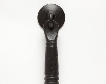 Drop Pull 0502-11 Wrought Iron Kitchen Cabinet Door Hardware, door handle, door knob, black cabinet handle, drawer handle, kitchen hardware