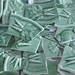 Majolica Bunny Rabbit Carrot Green Mosaic Tiles Broken Plate Pieces