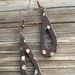 sUmMer sALe...bLaCk aNd wHiTe poLka dOt teArdrOp hOop eArRiNgs