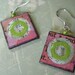 fUnKy retRo viBe piNk leMoNaDe sQuaRe aNd liMe ciRcLe eArRiNgs