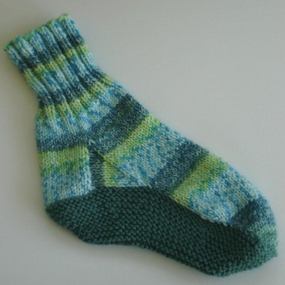 Knitting Pattern Slipper Socks with Replaceable Sole
