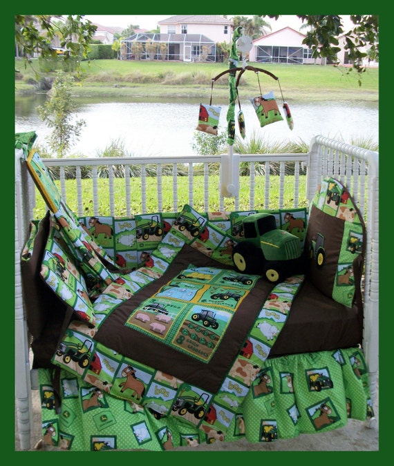 NEW baby crib bedding set BRAND NEW JOHN DEERE Nursery theme