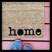 La Petite Maison - Natural Coir Fiber Modern Tagged Outdoor Recycled Welcome Mat