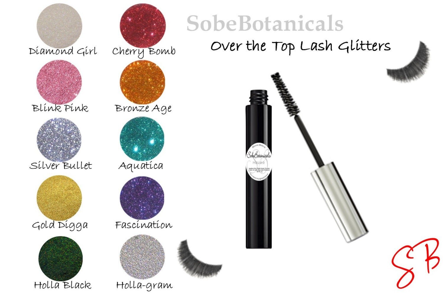 Over the Top Glitter Mascara Mineral makeup for Eyelash